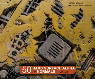 Hard-Surface Alphas (Damaged wall ) Vol.2