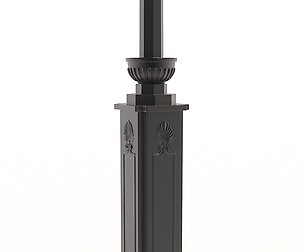 Modern castiron street lamp