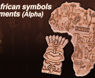 960 African symbols & elements (Alpha)