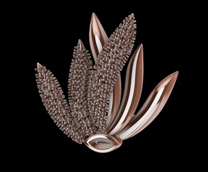 Modern Pave Floral Ring