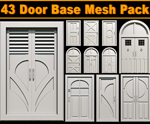 43 Door base Mesh Pack
