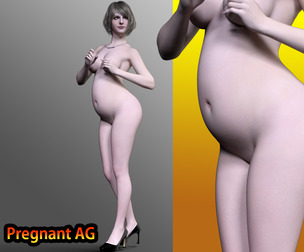 AG  Pregnant Naked Body
