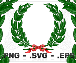 Olive And Laurel Wreath Vector Design