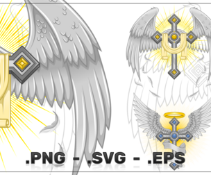 Winged Christian Cross