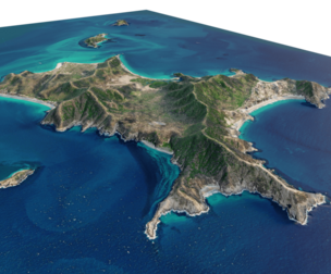 Great Keppel Island terrain full 3d
