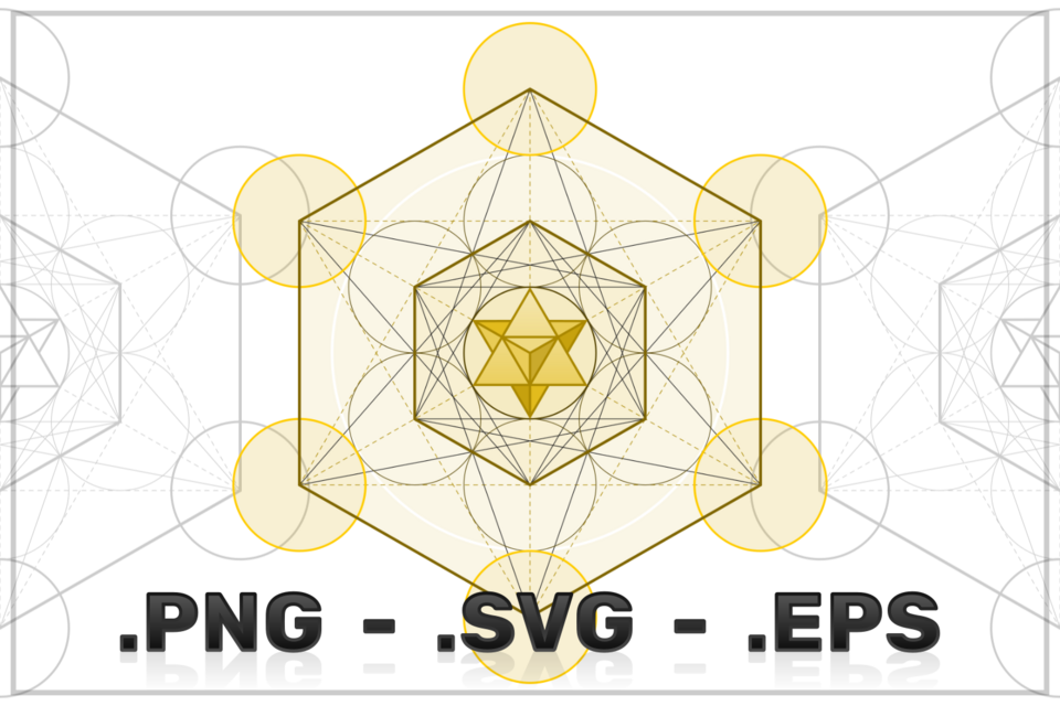 Metatron Symbol Vector Design