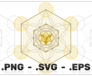 Metatron Symbol Vector Design