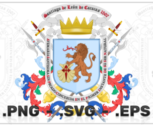 Vector Design of the Coat of Arms of Caracas