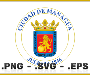 Vector Design Of The Shield Of Managua Nicaragua