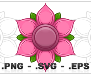 Lotus Flower Vector Design