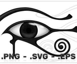Eye of horus symbol vector design