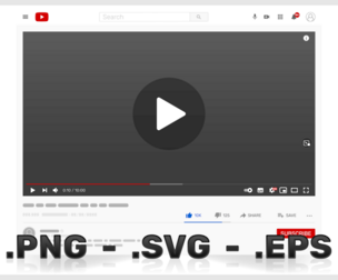 Video Website Interface Vector Design
