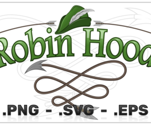 Robin Hood Hat Vector Design With Date