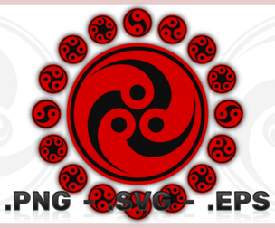 Vector Design Of Tomoe Symbol