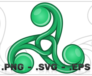 Triskelion Symbol Vector Design