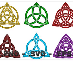 Triquetra Symbol Vector Design