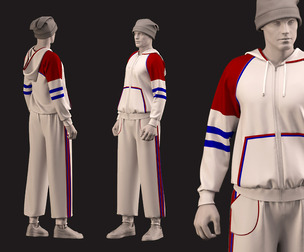 men's sportswear with hat