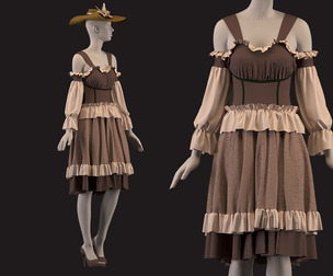 Country dress with hat