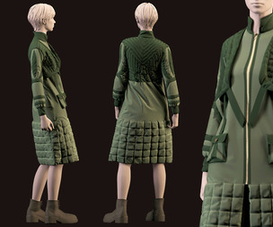 Puffer . girl's outfit
