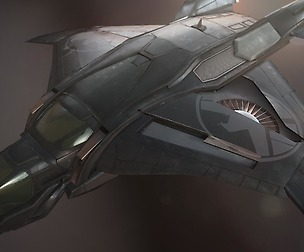 The Quinjet - Game mesh