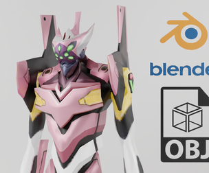 Evangelion EVA Unit 08 Textured Model