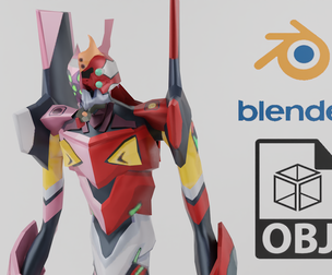 Evangelion EVA Unit 0208 Textured Model