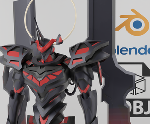 Evangelion EVA Armaros Textured Model