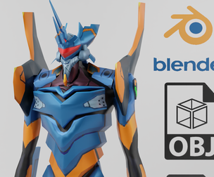 Evangelion EVA Unit MK 6 Textured Model