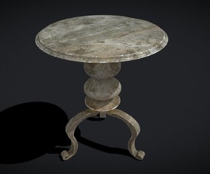 Marble Pedestal Table