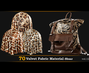 70 Velvet Fabric Material_Sbsar Vol.12
