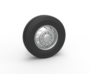 10 Triangular Hole Front semi wheel V3 Scale 1:25
