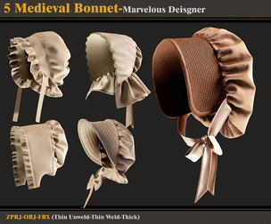 5 Medieval Bonnets