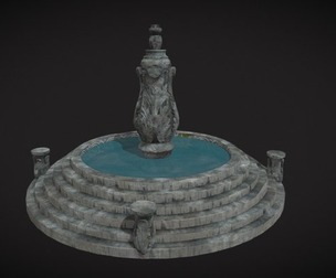 Floral Water Fountain