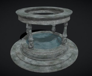 Pavilion Floral Water Fountain