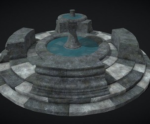 Quad Opening Water Fountain