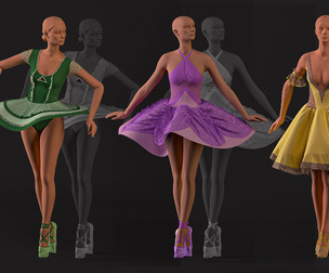Ballet dress and shoes