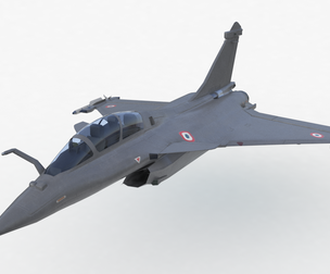 Aircraft Rafaele B Fly Low Poly