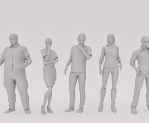 Casual People 3D Pack Vol.1