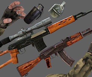 FPS PACK: Russian Weapon + Hand