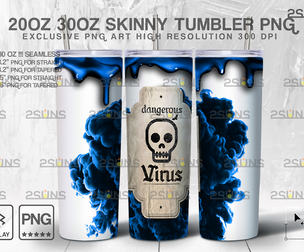 20oz Spooky Potion Skinny Tumbler Design