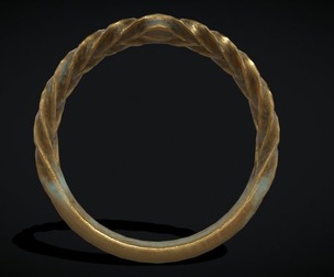 Engraved Spiral Ring