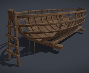 Half Bult Viking Boat