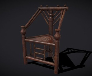 High Enf Elegant Medieval Chair