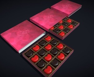 Heart Chocolates Box