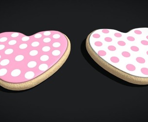 Spotted Heart Cookies