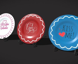 Valentines Plates