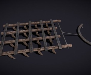 Medieval Pull Farming Plow