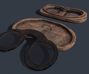 Medieval Glasses and Case