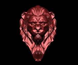Lion Pendant Low poly