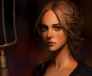 Medieval peasant woman_time lapse